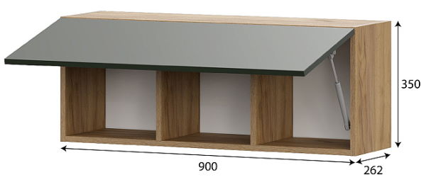 Фото Шкаф навесной Милан от производителя SV-мебель в Армянске по цене 5 020 ₽
