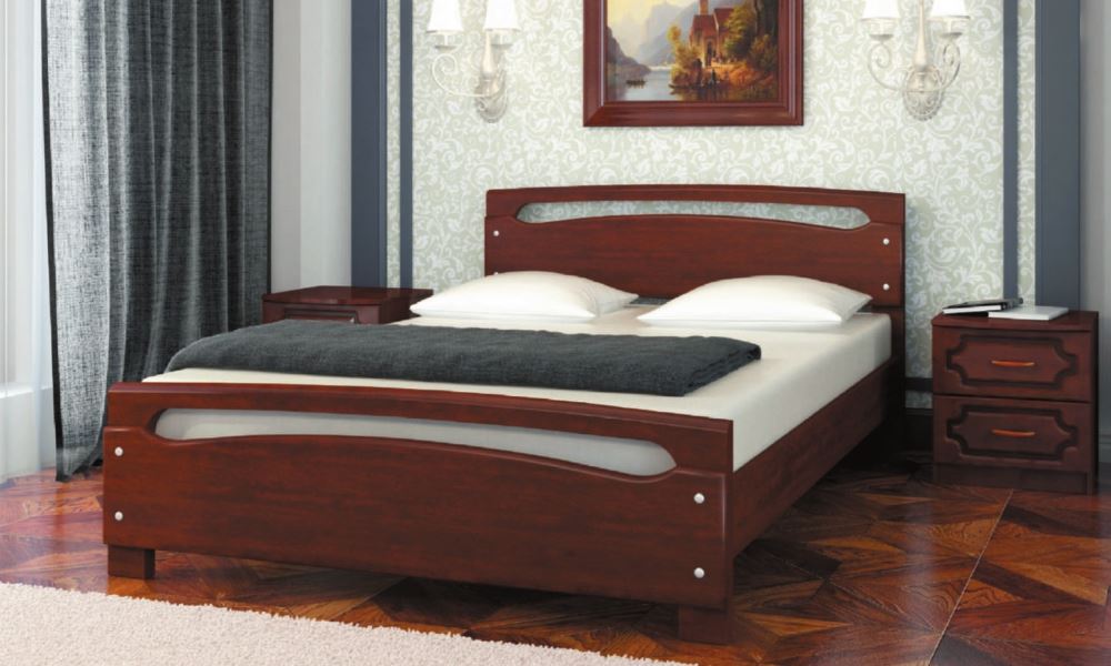 Фото Кровать двуспальная Камелия-2 (СМ 160х200) без основания с универсальными царгами от производителя Браво-мебель в Армянске по цене 17 950 ₽