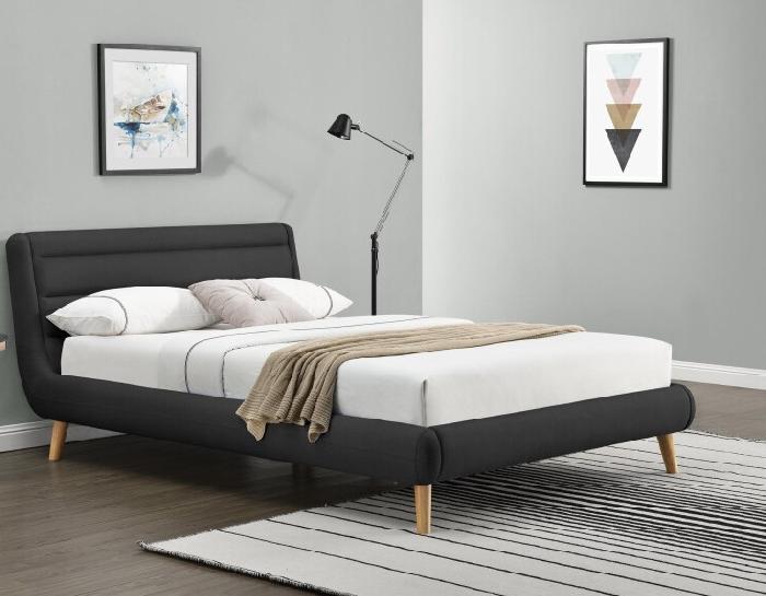 Кровать двуспальная Halmar Elanda (СМ 140х200) c ортопедическим основанием ( 140х200 , дерево/ткань , темно-серый , без подъемного мех. , без ящиков , без матраса (Halmar ) ) Кровать двуспальная Halmar Elanda (СМ 140х200) c ортопедическим основанием ( 140х200 , дерево/ткань , темно-серый , без подъемного мех. , без ящиков , без матраса (Halmar ) )