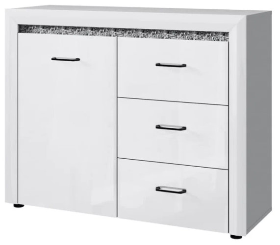 Фото Тумба 1D3S ВайтБлек (WhitBlack) от производителя Анрэкс в Армянске по цене 22 950 ₽