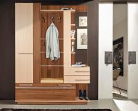 Прихожая Орфей (Цвет корпуса:ясень шимо темный-ясень шимо светлый, цвет фасада:ясень шимо темный-ясень шимо светлый, цвет обивки:молочный (Мебель Маркет) ) в Армянске от производителя 