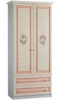 Шкаф Алиса (97) двухдверный с ящиками  (белый, крем,(Мебельсон)) в Армянске от производителя 