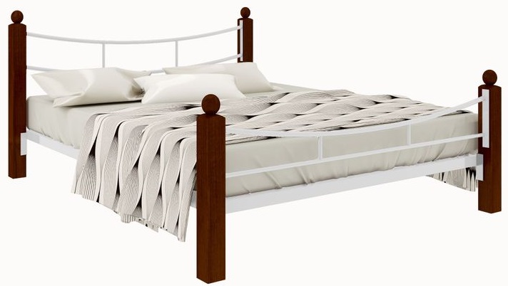 Фото Кровать двуспальная София Lux Plus (СМ 180х200) трубка металл от производителя Милсон в Армянске по цене 22 140 ₽