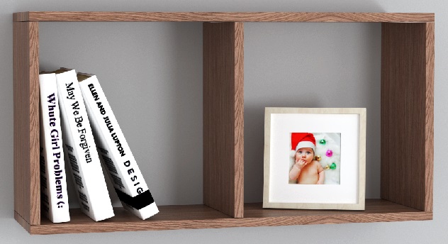 Полка навесная Бриз 740  (ясень темный (Диал) ) Полка навесная Бриз 740  (ясень темный (Диал) )