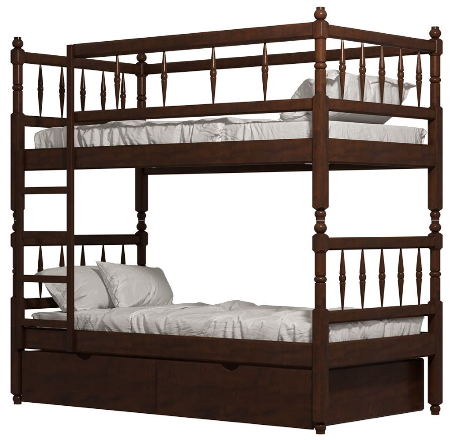 Фото Кровать двухъярусная №2 (СМ 80х190) с основанием от производителя Фант-мебель в Армянске по цене 37&nbsp;680 ₽