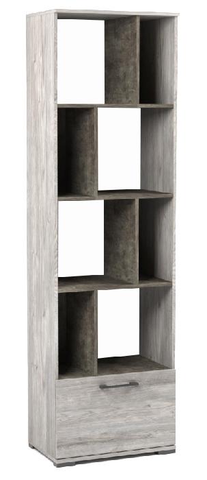 Стеллаж Денвер Д-11 (риббек серый-камень темный (СБК) ) Стеллаж Денвер Д-11 (риббек серый-камень темный (СБК) )