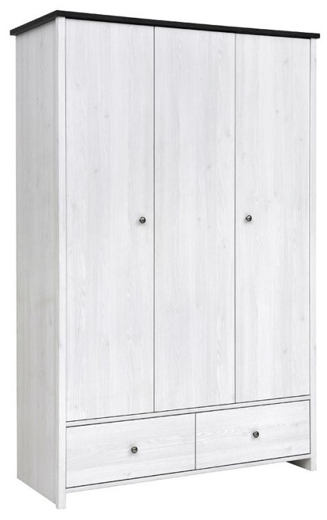 Фото Шкаф Порто SZF3D2S (129) трехдверный от производителя Black Red White (БРВ) в Армянске по цене 30 340 ₽