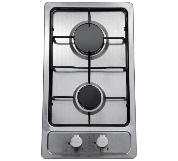 Фото Варочная поверхность газовая 2-х конф. VENTOLUX HG320 EES INOX 2 (600х520хh43) от производителя  в Армянске по цене 9 050 ₽
