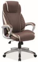 Кресло компьютерное Signal Q-391 (Материал обивки: экокожа, цвет обивки: коричневый-кремовый (Signal) ) в Армянске от производителя 