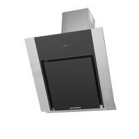 Вытяжка наклонная Modern 80 (796х480хh845(1125)) (Материал Металл/Стекло , Цвет Металлик/Черный) в Армянске от производителя 