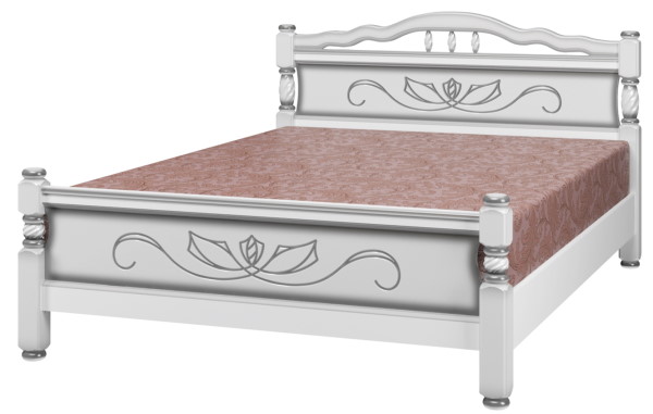 Фото Кровать односпальная Карина-5 (СМ 120х200) без основания с универсальными царгами от производителя Браво-мебель в Армянске по цене 16&nbsp;840 ₽