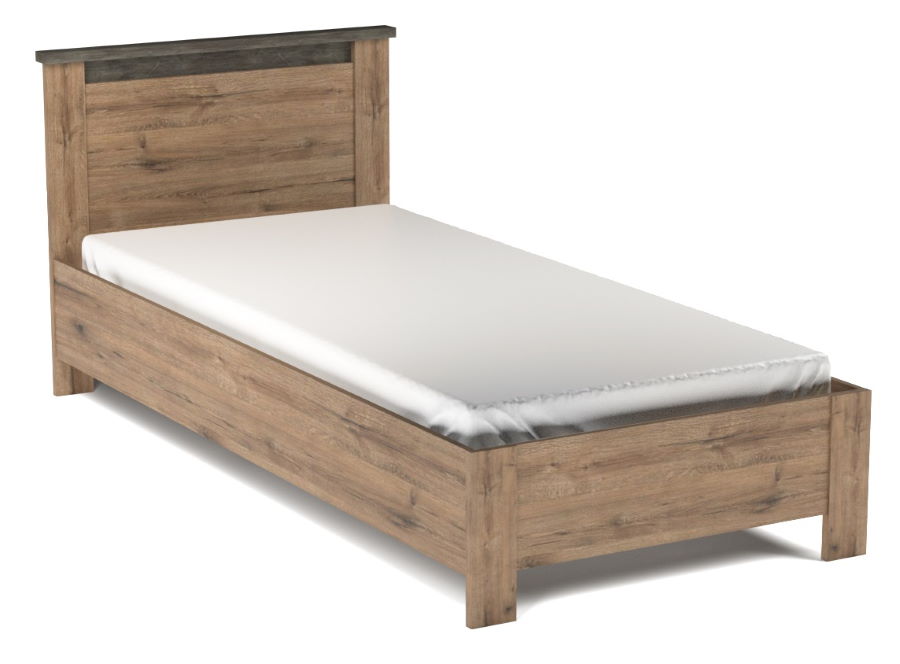 Фото Кровать односпальная Денвер (СМ 90х200) без основания от производителя СБК в Армянске по цене 10&nbsp;560 ₽