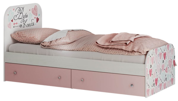 Фото Кровать детская Малибу КР-10 Light (СМ 80х186) с ящиками от производителя БТС  в Армянске по цене 12 740 ₽