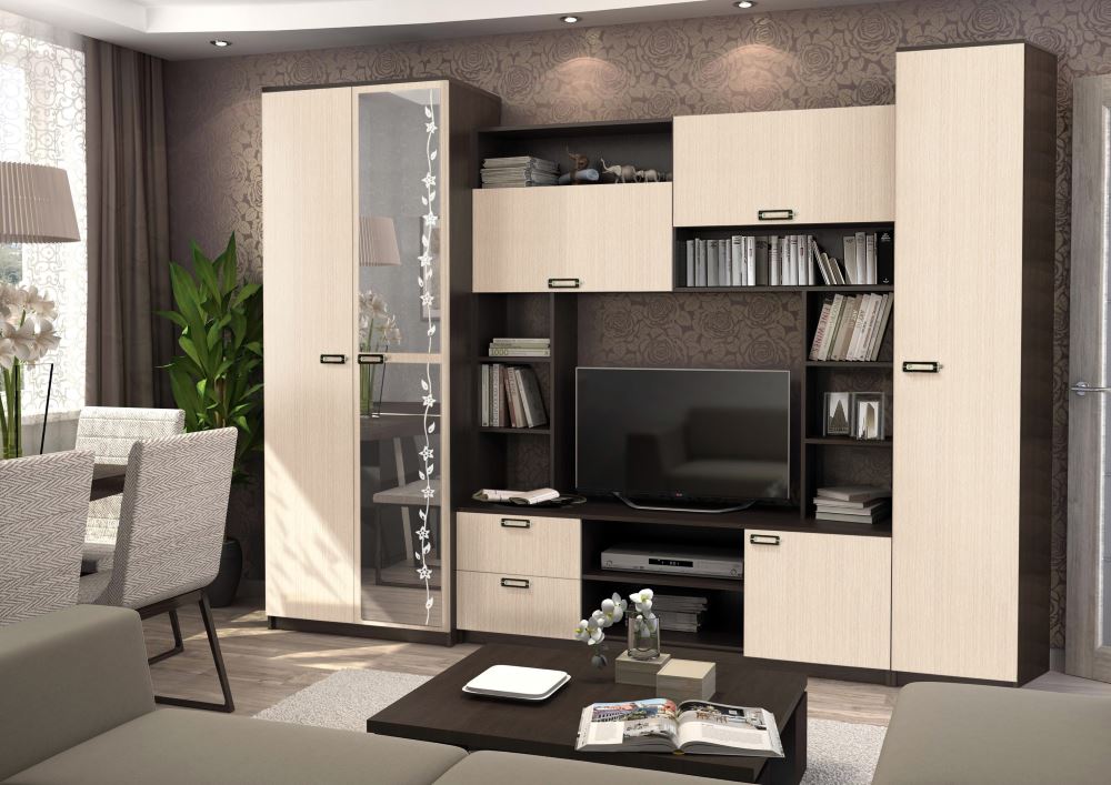 Фото Стенка Аллегро вар.№6 ЛДСП от производителя Диал в Армянске по цене 20 050 ₽