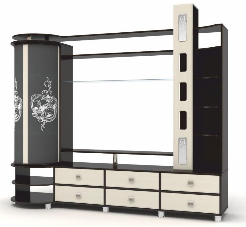 Фото Мини-стенка ТВ Палермо от производителя Браво-мебель в Армянске по цене 34 190 ₽