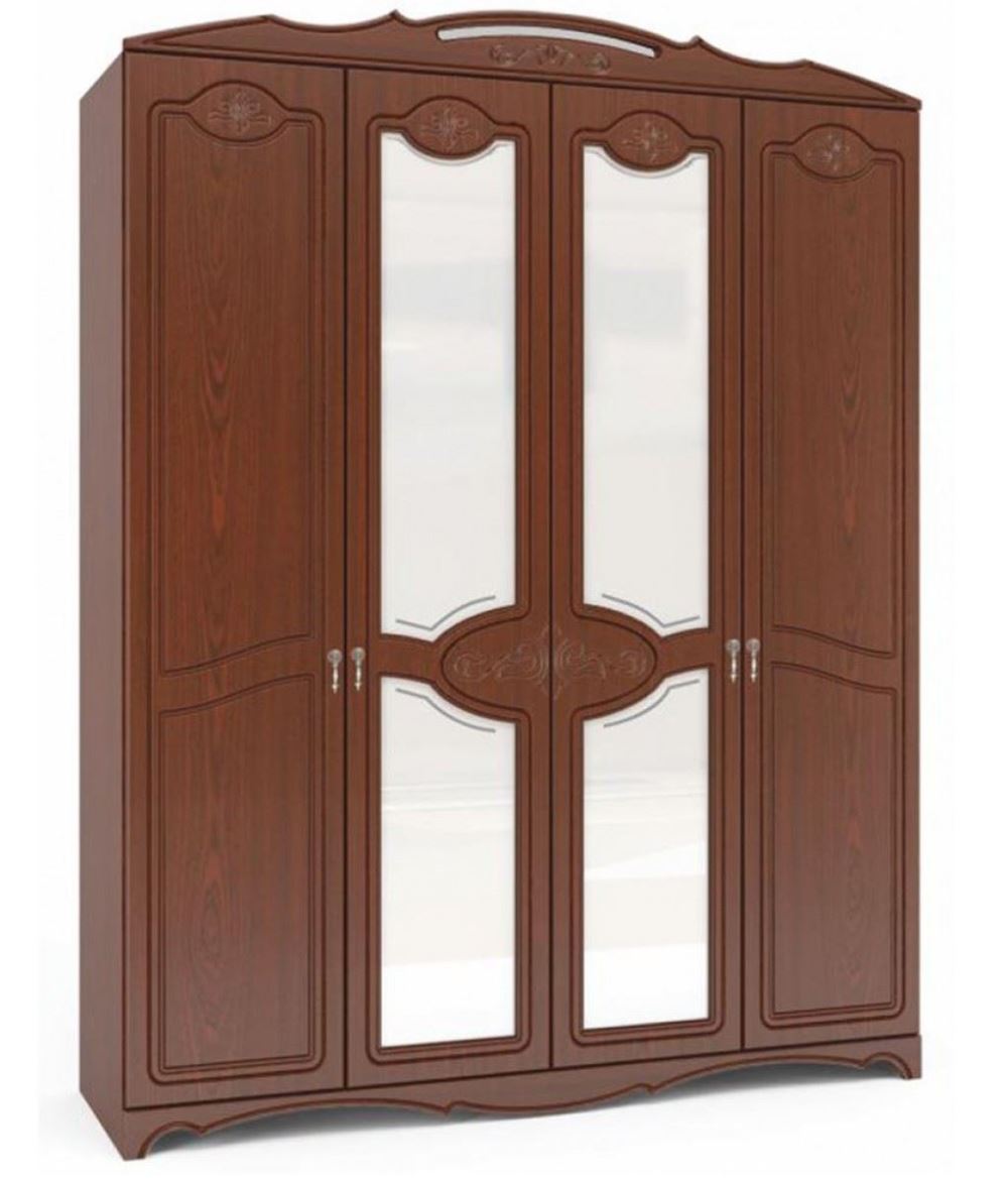 Фото Шкаф Лотос ШР-4 (178) четырехдверный от производителя Браво-мебель в Армянске по цене 35 360 ₽