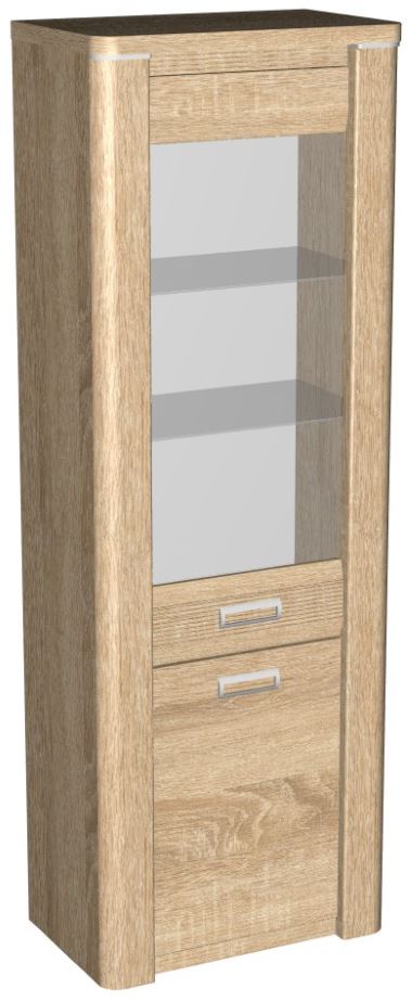 Фото Пенал со стеклом высокий Магнолия ГМ-03 от производителя СБК в Армянске по цене 19&nbsp;830 ₽