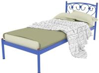 Кровать односпальная Ева (СМ 90х200) трубка металл в интернет магазине Планета Комфорта Фото metallicheskie-krovati кровать односпальная ева (см 90х200) трубка металл производитель Милсон