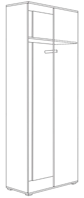 Фото Шкаф для одежды 13.137 Куба от производителя Моби в Армянске по цене 12 960 ₽