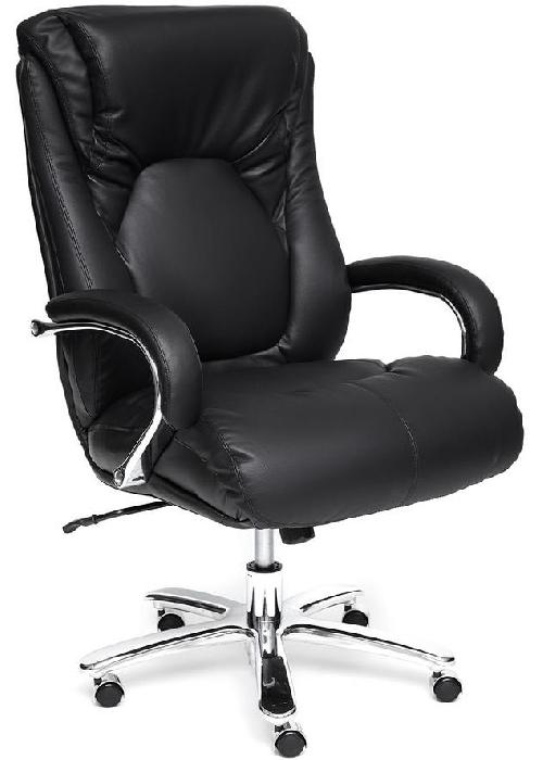 Кресло для руководителя Макс (Max) (Материал обивки: кожзам, цвет обивки: черный-черный  (Tetchair) )