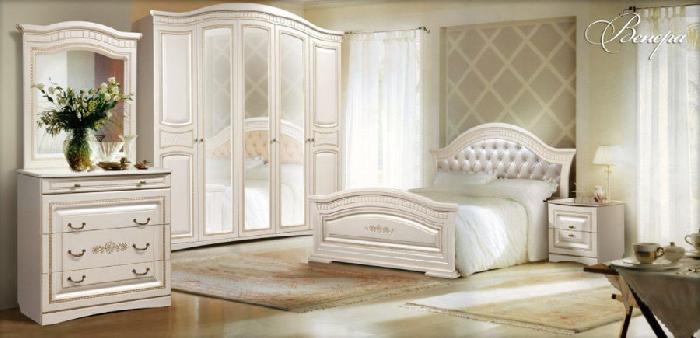 Кровать двуспальная Венера (СМ 180х200) с основанием ( 180х200 , ЛДСП/МДФ/экокожа , ясень-белый перламутр , без подъемного мех. , без ящиков , без матраса (Слониммебель) ) Кровать двуспальная Венера (СМ 180х200) с основанием ( 180х200 , ЛДСП/МДФ/экокожа , ясень-белый перламутр , без подъемного мех. , без ящиков , без матраса (Слониммебель) )