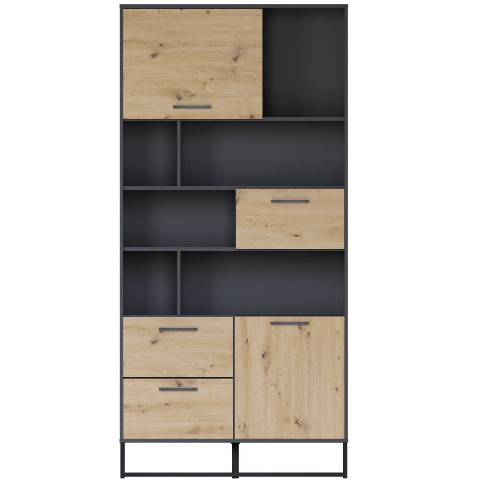Фото Шкаф Brooklyn B172-REG1D2B2S от производителя Black Red White (БРВ) в Армянске по цене 32 270 ₽