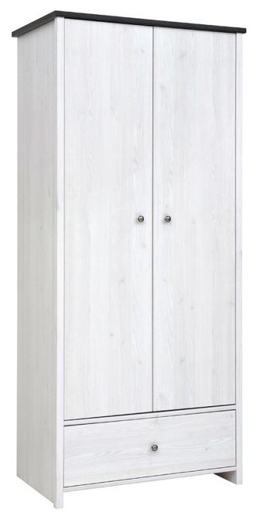 Фото Шкаф Порто SZF2D1S (89) двухдверный от производителя Black Red White (БРВ) в Армянске по цене 20 080 ₽