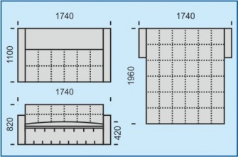 Фото Диван Вери (1,65м) от производителя НТКО в Армянске по цене 50&nbsp;570 ₽