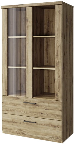 Фото Шкаф с витриной 1V2S3N Дорсет (Doorset) от производителя Анрэкс в Армянске по цене 17 680 ₽