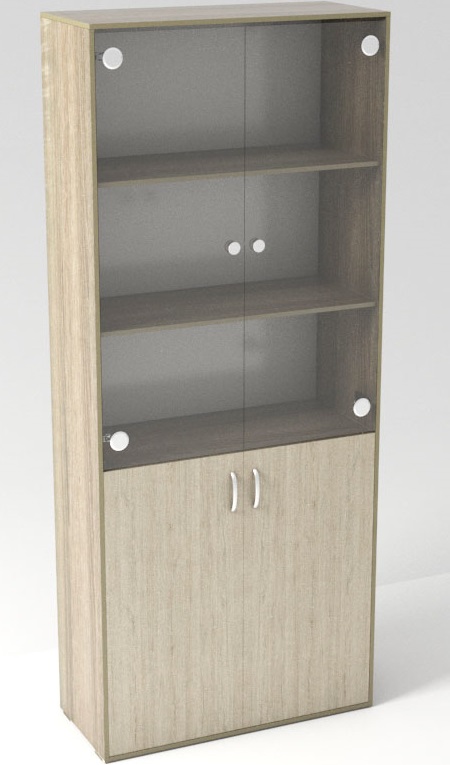 Фото Шкаф-полка 800 со стеклом от производителя Комфортная мебель в Армянске по цене 12 710 ₽