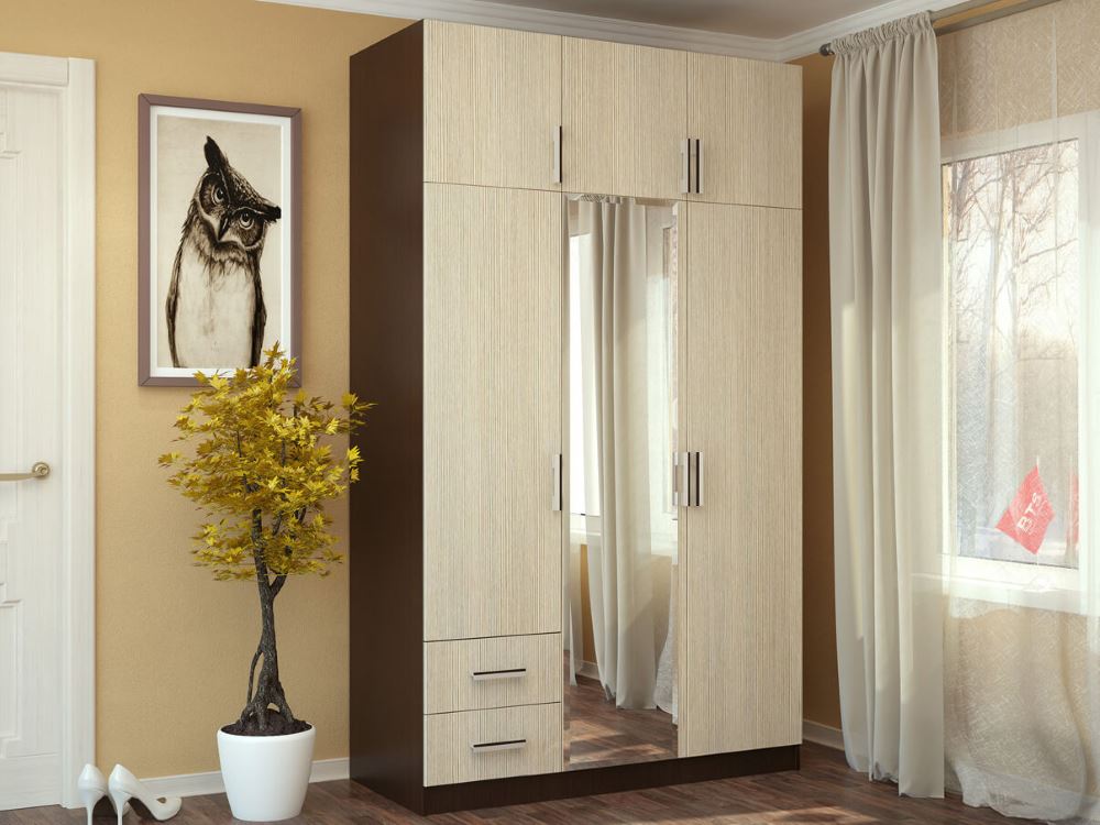 Фото Шкаф с ящиками (129) трехдверный от производителя БТС  в Армянске по цене 15&nbsp;340 ₽