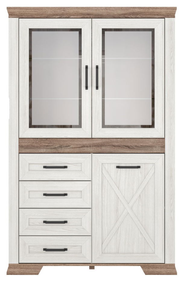 Фото Шкаф Marselle REG2W1D4S от производителя Black Red White (БРВ) в Армянске по цене 46 690 ₽