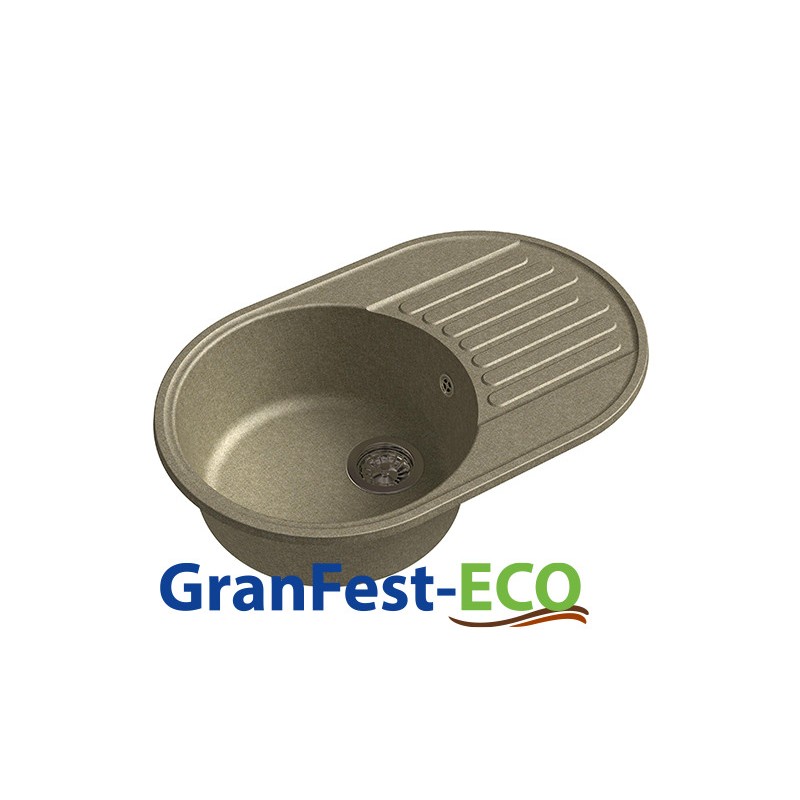 Фото Мойка Granfest eco-18 (ГР 740х480хh200) (шир.ящ.min 720) без сифона от производителя Granfest в Армянске по цене 4 050 ₽