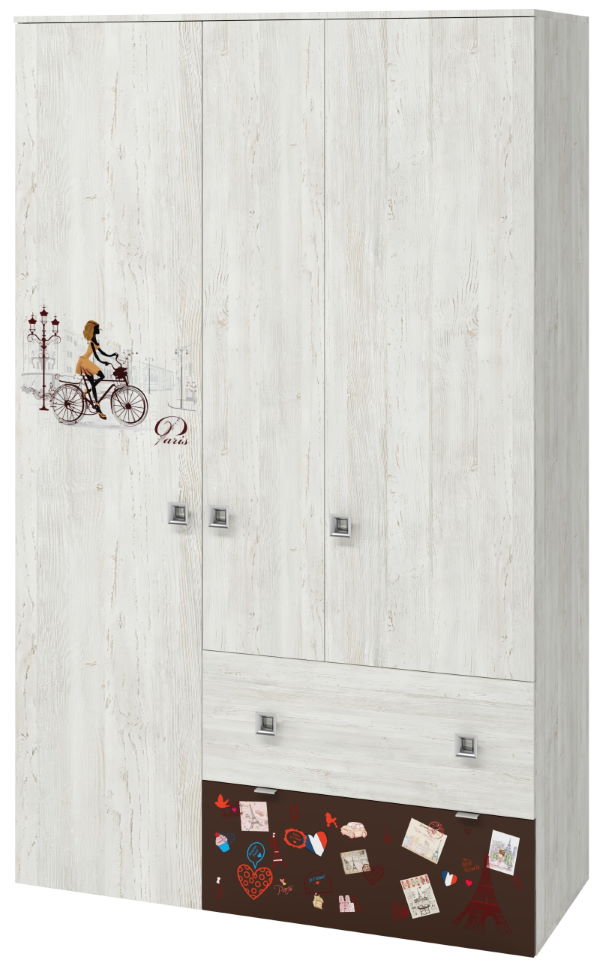 Фото Шкаф Поло (129) трехдверный от производителя Регина в Армянске по цене 19&nbsp;560 ₽