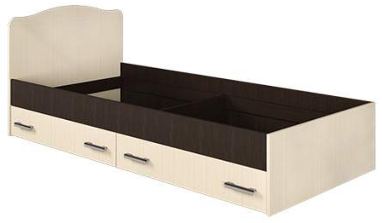 Фото Кровать односпальная с ящиками Светлана (СМ 90х190) без основания от производителя Мебель Маркет в Армянске по цене 10&nbsp;300 ₽