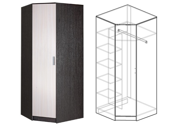 Фото Шкаф Светлана (86) угловой от производителя Мебель Маркет в Армянске по цене 15&nbsp;150 ₽