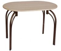 Стол обеденный Марсель (металл, мдф-ясень шимо темный,  медный антик (Бител) ) в Армянске от производителя 