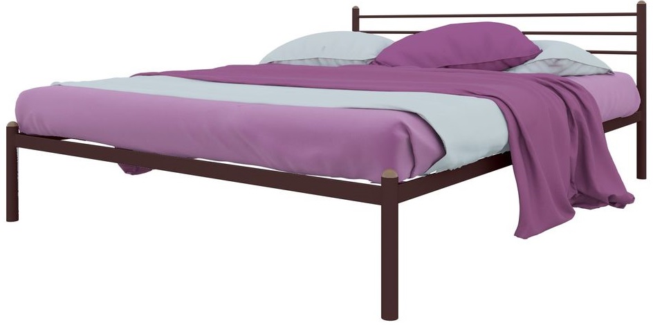 Фото Кровать двуспальная Милана (СМ 140х200) трубка металл от производителя Милсон в Армянске по цене 12 580 ₽