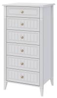 Комод Мэгги (6 ящ) (белый снег-лак белый (Браво-мебель) ) в Армянске от производителя 