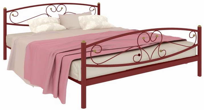 Фото Кровать двуспальная Каролина Plus (СМ 160х200) трубка металл от производителя Милсон в Армянске по цене 14 360 ₽