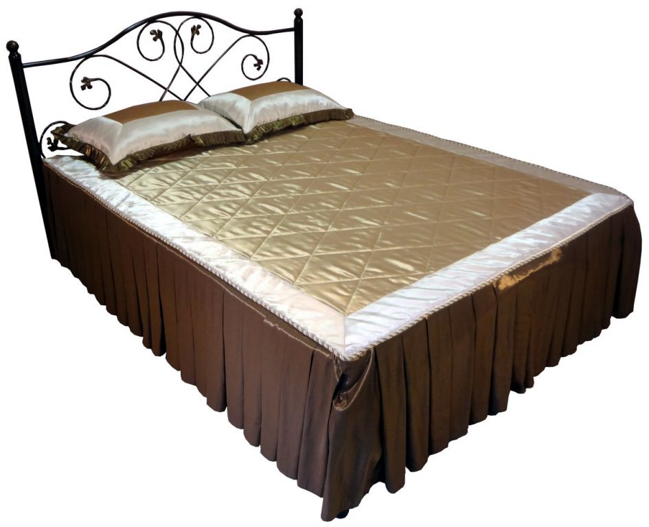 Фото Кровать двуспальная Алиса-1600 (СМ 160х200) основание металл трубка  от производителя Металл-Конструкция в Армянске по цене 15 990 ₽