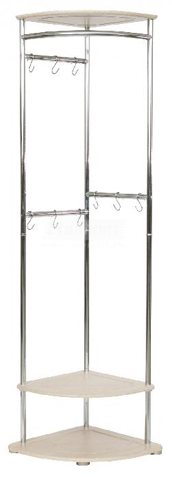 Вешалка гардеробная Универсальная (Км) (дуб беленый-хром (Калифорния) ) Вешалка гардеробная Универсальная (Км) (дуб беленый-хром (Калифорния) )