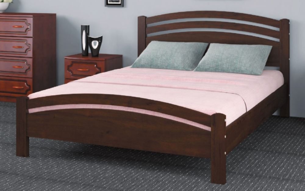 Фото Кровать двуспальная Камелия-3 (СМ 160х200) без основания с универсальными царгами от производителя Браво-мебель в Армянске по цене 14 520 ₽