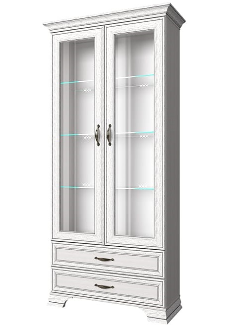 Фото Шкаф с витриной 2V2S Тиффани (Tiffany) от производителя Анрэкс в Армянске по цене 34 770 ₽