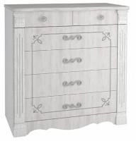 Комод Ольга-1Н  (белый-ясень анкор светлый (Фант-мебель) ) в Армянске от производителя 