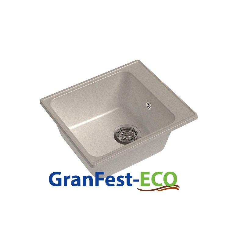 Фото Мойка Granfest eco-17 (ГР 420х480хh200) (шир.ящ.min 400) без сифона от производителя Granfest в Армянске по цене 2 640 ₽