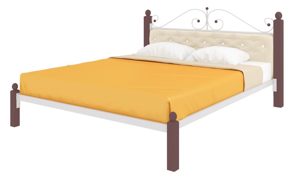 Фото Кровать двуспальная Диана Lux мягкая (СМ 180х200) трубка металл от производителя Милсон в Армянске по цене 24 300 ₽