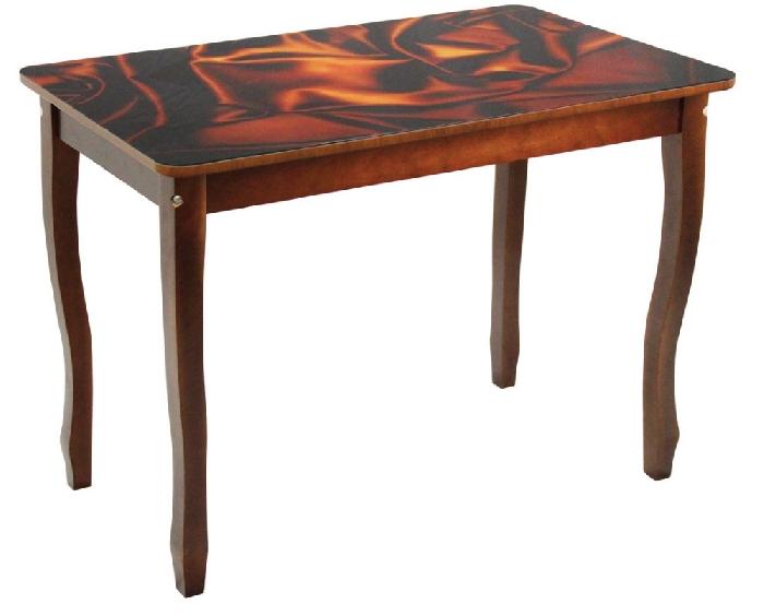 Стол обеденный Аир 1 прямоугольный  (№4 массив дерева, мдф-стекло-коричневый шелк,  венге (Мебель из стекла) ) Стол обеденный Аир 1 прямоугольный  (№4 массив дерева, мдф-стекло-коричневый шелк,  венге (Мебель из стекла) )