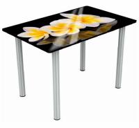 Стол обеденный Марсель исп.2 (металл-хром, стекло-фотопечать кофе (Аврора) ) в Армянске от производителя в интернет магазине Планета Комфорта Стол обеденный Марсель исп.2 (металл-хром, стекло-фотопечать кофе (Аврора) ) в Армянске от производителя