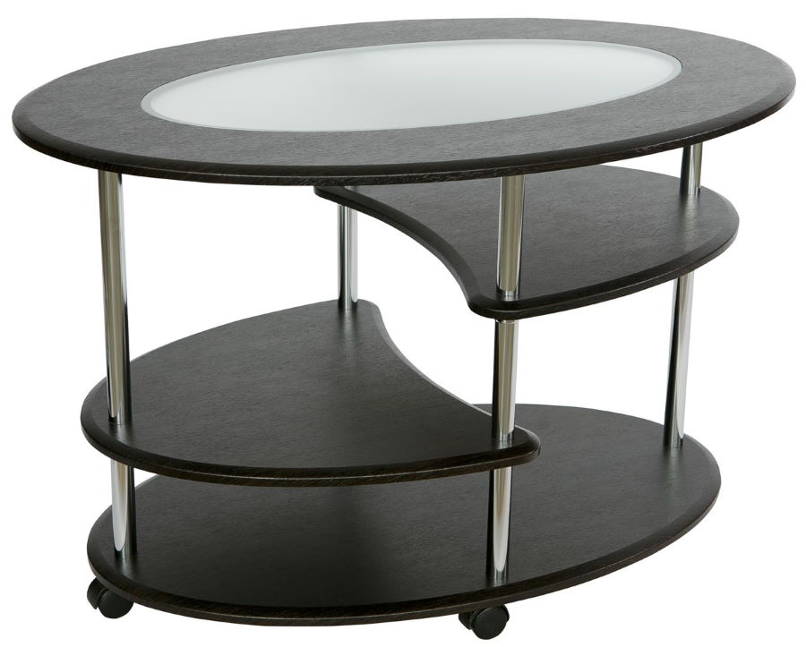 Фото Стол журнальный Эллипс (стекло) от производителя Калифорния в Армянске по цене 9&nbsp;060 ₽